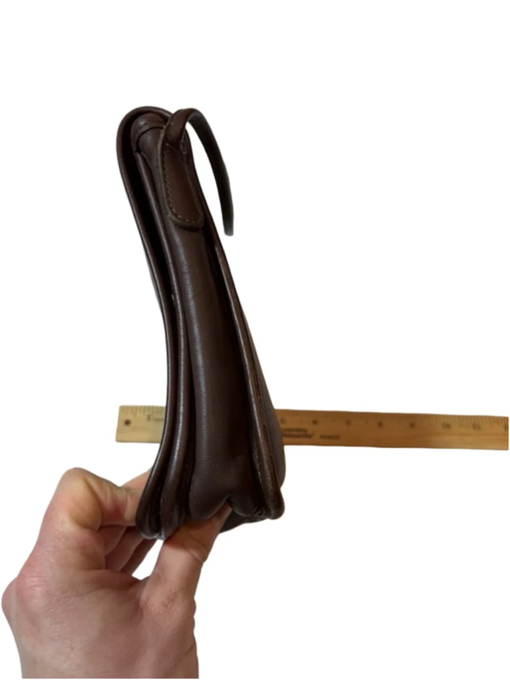 Vintage Coach Legacy Companion Flap Brown Leather Turnlock Crossbody - Picture 4 of 10